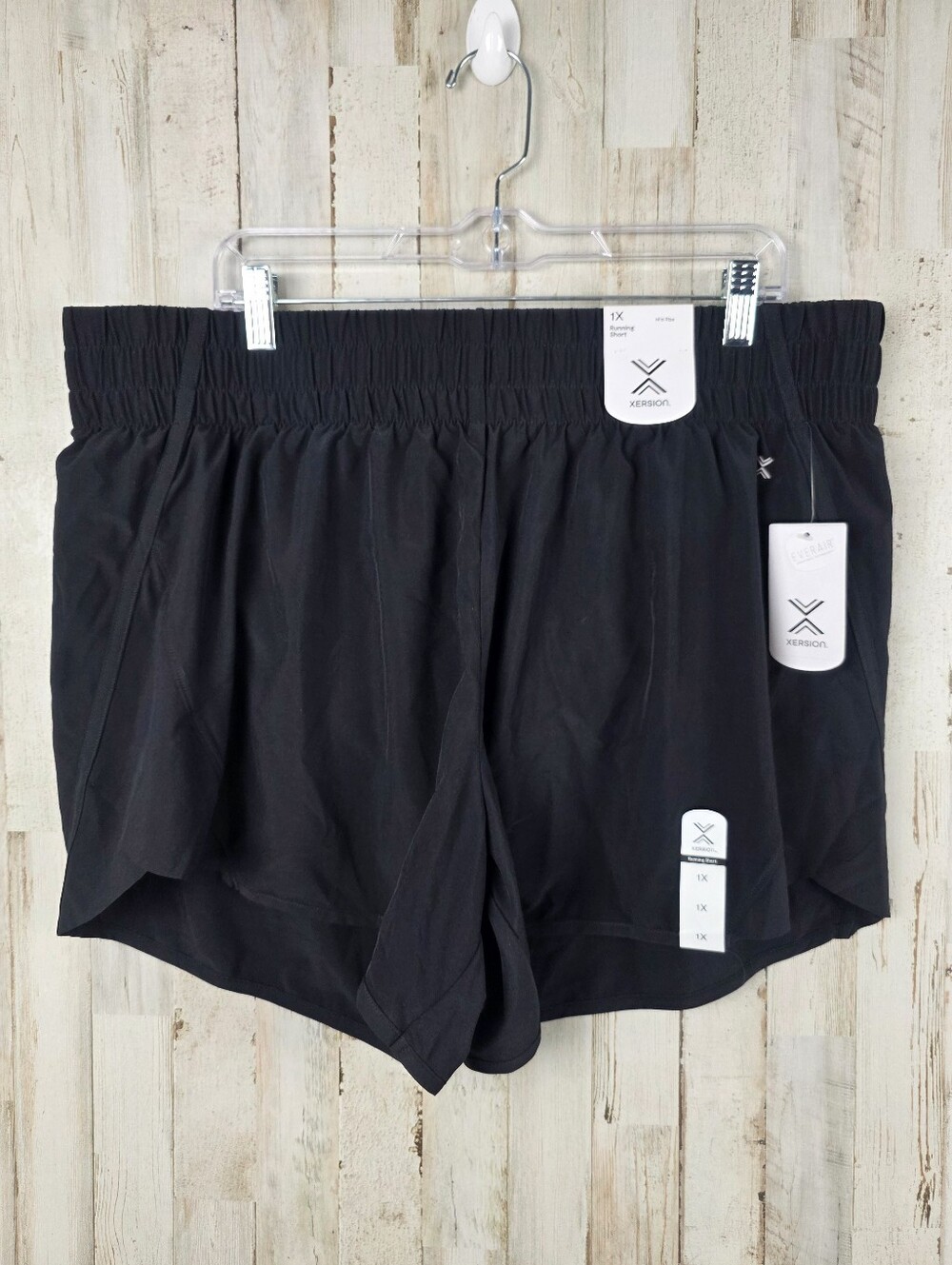 Xersion Mid Rise Athletic Running Shorts Black Size 1x